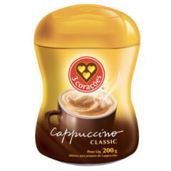 Cappuccino em Pó 3 Corações Classic 200g