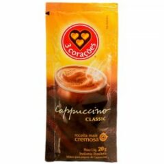Cappuccino em Pó 3 Corações Classic 20g