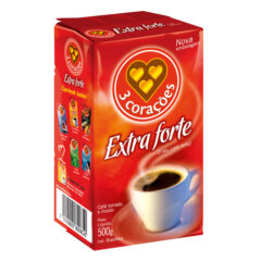 Café em Pó 3 Corações Vácuo Extra Forte 500g