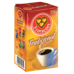 Café em Pó 3 Corações Vácuo Tradicional 250g
