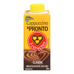 Cappuccino Pronto 3 Corações Classic 190ml