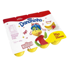 Petit Suisse Danone Morango e Banana 480g