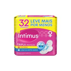 Absorvente Intimus Extra Suave com Abas 32Un