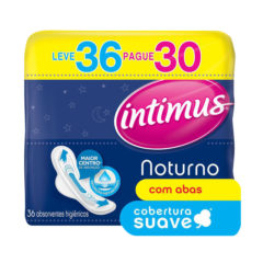Absorvente Intimus Suave com Abas Noturno 36Un