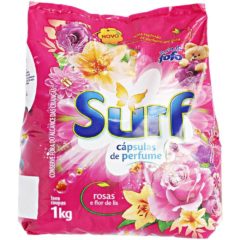 Lava Roupas em Pó Surf Rosas 1kg