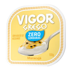 Iogurte Vigor Grego Zero Gorduras Maracujá 100g