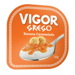 Iogurte Vigor Grego Banana Caramelada 100g