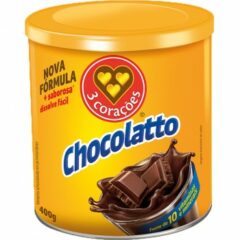 Achocolatado em Pó 3 Corações Chocolatto Lata 400g