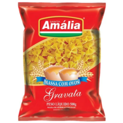 Macarrão Santa Amália com Ovos Gravata 500g