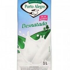 Leite UHT Porto Alegre Desnatado 1l